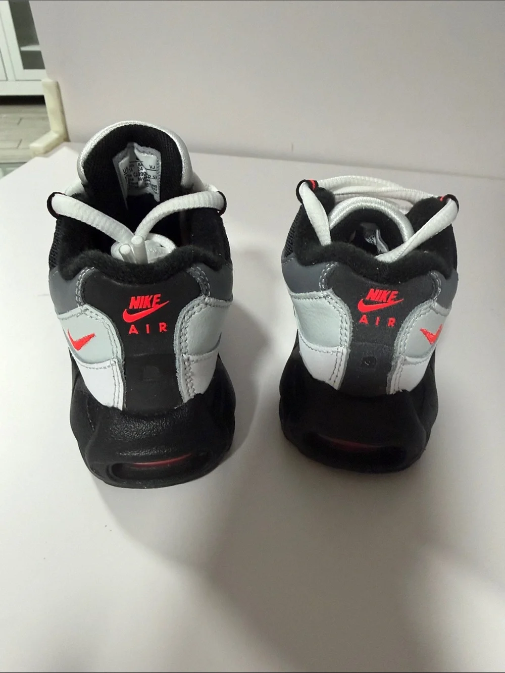 Nike Kids Black, White & Red Athletic Sneakers